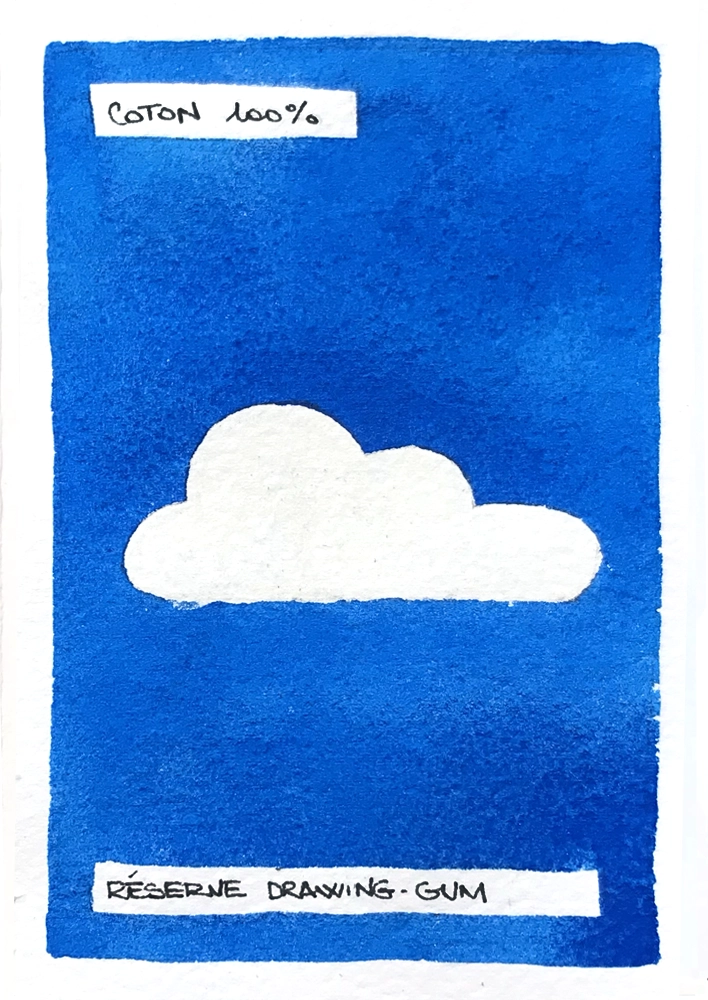 drawing-gum coton